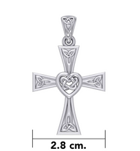 Load image into Gallery viewer, Celtic Cross Heart Necklace