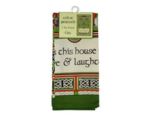 Load image into Gallery viewer, Celtic Peacock Designed Tea Towels Set of 2