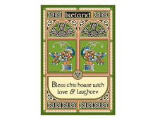 Load image into Gallery viewer, Celtic Peacock Designed Tea Towels Set of 2