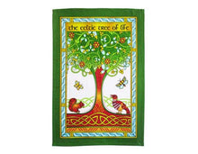 Load image into Gallery viewer, Celtic Tree of Life Pot Holder &amp; Tea Towel Set