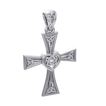 Load image into Gallery viewer, Celtic Cross Heart Necklace