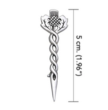 Load image into Gallery viewer, Antique Sterling Silver Thistle Brooch