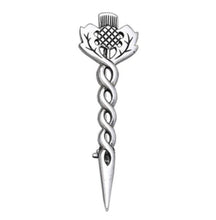 Load image into Gallery viewer, Antique Sterling Silver Thistle Brooch