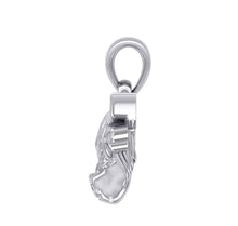 Load image into Gallery viewer, The Highland Cow with Celtic Trinity Knot Ears Silver Pendant