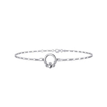 Load image into Gallery viewer, Sterling Silver Irish Claddagh Anklet