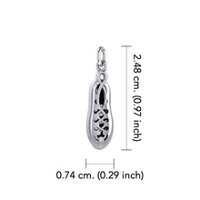 Load image into Gallery viewer, Irish Dance Shoe Charm Pendant in Sterling Silver