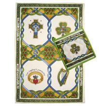 Load image into Gallery viewer, Emblem Tea Towel &amp; Shamrock Pot Holder