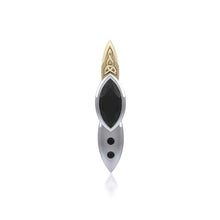 Load image into Gallery viewer, Eternity Celtic Knot Pendant with Genuine Black Spinel