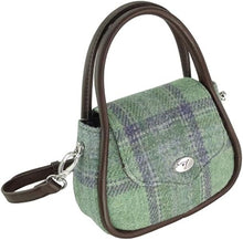 Load image into Gallery viewer, Harris Tweed Buchan Round Mini Handbag - Tartan Style