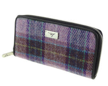 Load image into Gallery viewer, Long Scottish Harris Tweed Zip Purse