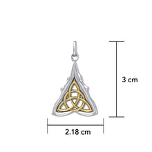 Load image into Gallery viewer, Goddess Celtic Pendant Silver&amp;Gold