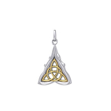 Load image into Gallery viewer, Goddess Celtic Pendant Silver&amp;Gold