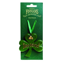 Load image into Gallery viewer, Hand-Painted Irish Shamrock Christmas Ornament