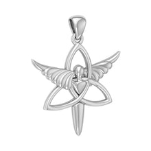 Load image into Gallery viewer, Holy Angel Trinity Knot Celtic Necklace