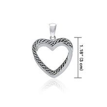 Load image into Gallery viewer, Infinite Celtic Knotwork Heart Pendant