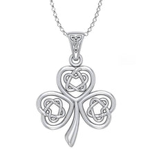 Load image into Gallery viewer, Interlocking Irish Trinity Shamrock Pendant