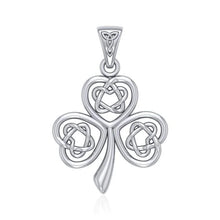 Load image into Gallery viewer, Interlocking Irish Trinity Shamrock Pendant