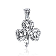 Load image into Gallery viewer, Interlocking Irish Trinity Shamrock Pendant
