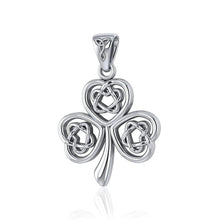 Load image into Gallery viewer, Interlocking Irish Trinity Shamrock Pendant
