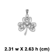 Load image into Gallery viewer, Interlocking Irish Trinity Shamrock Pendant