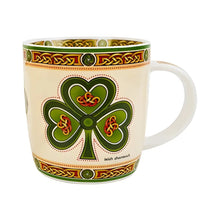 Load image into Gallery viewer, Irish Shamrock Bone China Coffee Mug
