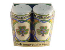 Load image into Gallery viewer, Irish Shamrock Designed Salt &amp; Pepper Shaker Set