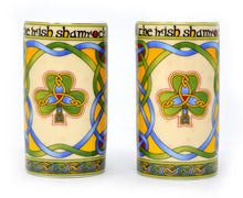 Load image into Gallery viewer, Irish Shamrock Designed Salt &amp; Pepper Shaker Set
