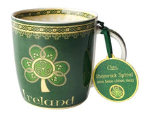 Load image into Gallery viewer, Irish Shamrock Spiral Ceramic Mug