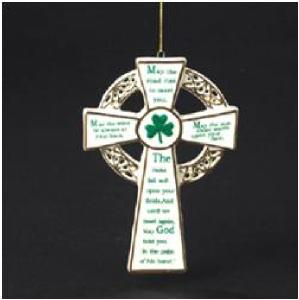 Porcelain Cross Ornament
