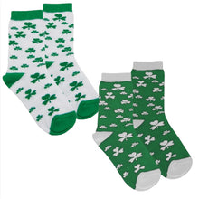 Load image into Gallery viewer, KidsShamrock Socks - Irish-Themed Cotton Blend