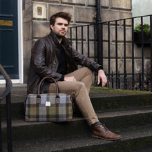 Load image into Gallery viewer, Scottish Harris Tweed Tartan Overnight Bag
