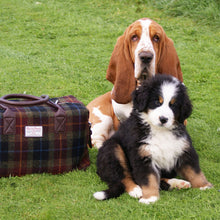 Load image into Gallery viewer, Scottish Harris Tweed Tartan Overnight Bag