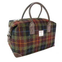 Load image into Gallery viewer, Scottish Harris Tweed Tartan Overnight Bag