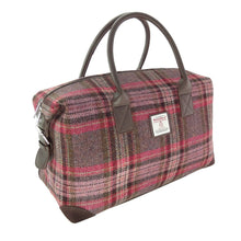 Load image into Gallery viewer, Scottish Harris Tweed Tartan Overnight Bag