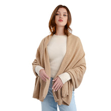 Load image into Gallery viewer, Cable Knit Ladies Shawl