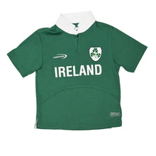 Load image into Gallery viewer, Lansdowne Green Ireland Shamrock Performance Short Sleeve Kids Rugby Shirt