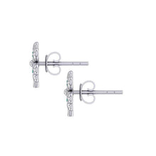 Load image into Gallery viewer, Lucky Gemstone Four Leaf Clover Earrings
