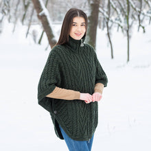 Load image into Gallery viewer, Funnel Neck Poncho Jacket