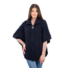Load image into Gallery viewer, Funnel Neck Poncho Jacket