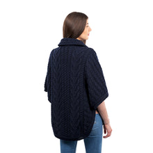 Load image into Gallery viewer, Funnel Neck Poncho Jacket