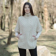Load image into Gallery viewer, Funnel Neck Poncho Jacket