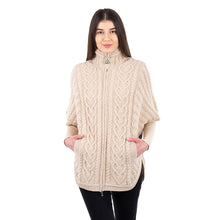 Load image into Gallery viewer, Funnel Neck Poncho Jacket