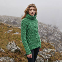 Load image into Gallery viewer, Fisherman Wool Funnel Neck Sweater