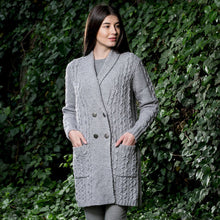 Load image into Gallery viewer, Ladies Double Breasted Shawl Collar Coat