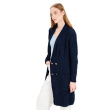 Load image into Gallery viewer, Ladies Double Breasted Shawl Collar Coat