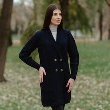 Load image into Gallery viewer, Ladies Double Breasted Shawl Collar Coat