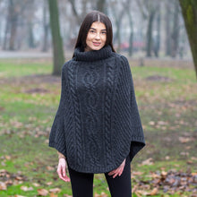 Load image into Gallery viewer, Cable Stitch Poncho