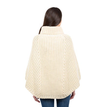 Load image into Gallery viewer, Cable Cowlneck Poncho