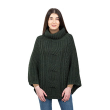 Load image into Gallery viewer, Cable Cowlneck Poncho