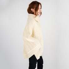 Load image into Gallery viewer, Cowl Neck Zipper Poncho